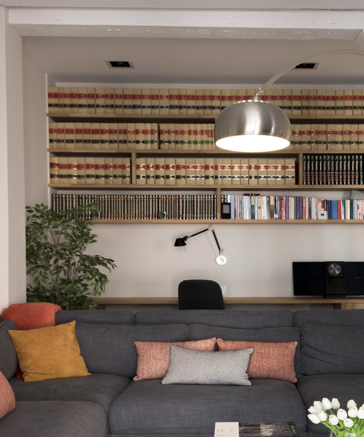 Biblioteca del proyecto Casa Ensanche por Itek Interiorismo